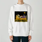 心の森ミュージアム　遊童館の星降る夜　b Heavyweight Crew Neck Sweatshirt