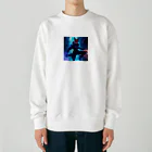 ZZRR12のメカニカル・キツネの都市探索」: "Mechanical Urban Fox Exploration" Heavyweight Crew Neck Sweatshirt