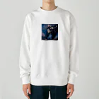 ZZRR12の「夜桜の幻想：桜の精霊」 - "Night Sakura Fantasia: Spirit of the Cherry Blossom" Heavyweight Crew Neck Sweatshirt