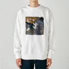 渡邊野乃香のお店の洗濯物と猫 Heavyweight Crew Neck Sweatshirt