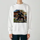 こまイヌ屋たちの十二神将バサラロボ Heavyweight Crew Neck Sweatshirt