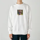 sobamaniaのスマイルドッグ Heavyweight Crew Neck Sweatshirt