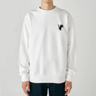 yellowgreenのちょっとまってて　黒猫 Heavyweight Crew Neck Sweatshirt