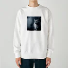 ZZRR12の「境界を見つめる猫の眼差し」 Heavyweight Crew Neck Sweatshirt