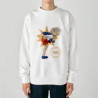 Angelのキックするショタ Heavyweight Crew Neck Sweatshirt