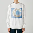 もなころショップの三日月　パステルアート Heavyweight Crew Neck Sweatshirt