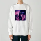 ZZRR12の極光の賦活：猫神の人間化 Heavyweight Crew Neck Sweatshirt