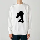 202closetの恐竜くん黒 Heavyweight Crew Neck Sweatshirt