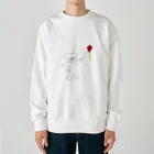 さときちの凧揚げスマイルドッグ Heavyweight Crew Neck Sweatshirt