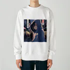 El Sol 85のパーカーフードの少女　池袋編2 Heavyweight Crew Neck Sweatshirt