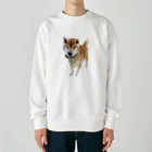 高速道路屋さんのツリ目犬 Heavyweight Crew Neck Sweatshirt