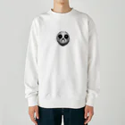 かわいい女の子とシュールな絵のケダマー Heavyweight Crew Neck Sweatshirt