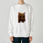 めんけ猫。の我が家の猫くんです。 Heavyweight Crew Neck Sweatshirt