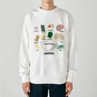 Miho_Orangenaのラーメンの具 外国人に人気の日本食のトッピング Heavyweight Crew Neck Sweatshirt