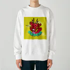 森本雄也の石見神楽_八岐大蛇＠orangered Heavyweight Crew Neck Sweatshirt