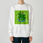 森本雄也の石見神楽_八岐大蛇＠forestgreen Heavyweight Crew Neck Sweatshirt