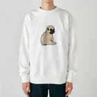 Puggy Wonderlandのふりかえりパグ Heavyweight Crew Neck Sweatshirt