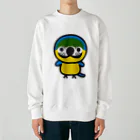 いんこ屋堂のルリコンゴウインコ Heavyweight Crew Neck Sweatshirt