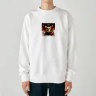 チワワ愛好家ショップのクリスマスからお正月へと華やかなトランスフォーメーション Heavyweight Crew Neck Sweatshirt