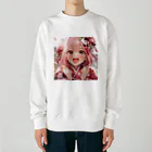 ぶーたんの振袖の花咲く瞬間 Heavyweight Crew Neck Sweatshirt