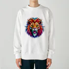 uncle-Toshiの吠えるライオン Heavyweight Crew Neck Sweatshirt