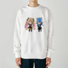 usabit.のぐっず屋さんのななゆ+うさぎガンマン Heavyweight Crew Neck Sweatshirt