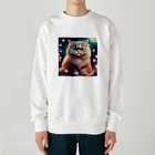 レモングラスのごきげんなペルシャ猫 Heavyweight Crew Neck Sweatshirt