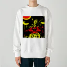 moon_takuanのにゃんこドラマー Heavyweight Crew Neck Sweatshirt