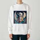 the blue seasonの空の冒険者：若きドラゴンの初飛行 Heavyweight Crew Neck Sweatshirt