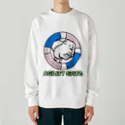 ehime@けだま&もち＆すみのAGILITY SPITZ「ぴょ〜んと飛ぶよ」 Heavyweight Crew Neck Sweatshirt