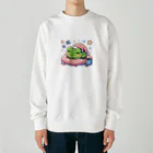 Shiba_IncのSleeping frogs(熟睡する蛙) Heavyweight Crew Neck Sweatshirt