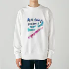 姫とすずり。のガラスの中の火花 Heavyweight Crew Neck Sweatshirt