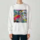 なちゅ楽ライフKAZOKUNOKISEKIのGAIKOTSU～RyokonishiNFT SELPHY Heavyweight Crew Neck Sweatshirt