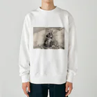 hippoのミニシュナかごめは布団も好き Heavyweight Crew Neck Sweatshirt