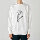 コンビニ行く程度屋の働らくお兄さん Heavyweight Crew Neck Sweatshirt