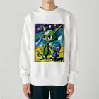 Paonのズーの可愛い宇宙人 Heavyweight Crew Neck Sweatshirt