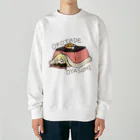 usabit.のぐっず屋さんのOKOTADE OYASUMI Heavyweight Crew Neck Sweatshirt