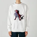 SCL_UMA_Crew_ProjectのデジタルUMA：ジェヴォーダンの獣 Beast of gevaudan Heavyweight Crew Neck Sweatshirt