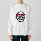 bennkeinomiseのこのサングラス男、ちょっとキレてます Heavyweight Crew Neck Sweatshirt