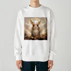 はなうさまほのうさぎエンジェル｡.:*･ﾟ Heavyweight Crew Neck Sweatshirt