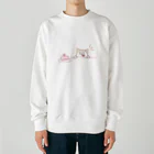 ねこさかな通信　SUZURI支部のみる犬 Heavyweight Crew Neck Sweatshirt