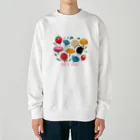 ファンシーTシャツ屋のファンシーフルーツフラワー Heavyweight Crew Neck Sweatshirt