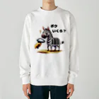 small creaturesのバーコードシマウマ Heavyweight Crew Neck Sweatshirt