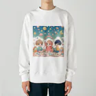 fujiの華の星の子たち Heavyweight Crew Neck Sweatshirt