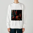 ふみことばの鬼の安らぎ Heavyweight Crew Neck Sweatshirt