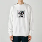 murankoの芸術的なバスケットボール Heavyweight Crew Neck Sweatshirt