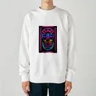 Association Against Mirroring SelfiesのAbstract_Neonsign02 Heavyweight Crew Neck Sweatshirt