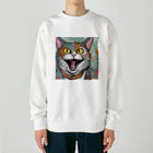 washi-and-washichanのゲス猫 Heavyweight Crew Neck Sweatshirt