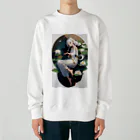 arashi023の蓮花の少女 Heavyweight Crew Neck Sweatshirt