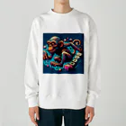 k.a.u.j.7の「サルFUNKY」 Heavyweight Crew Neck Sweatshirt